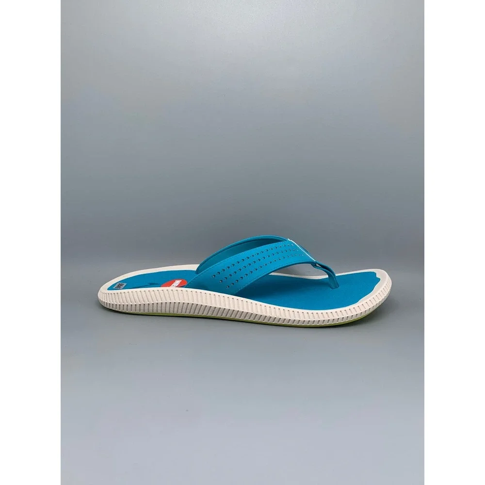 OluKai Ulele Tropic Blue Flip Flop Sandals 10435-3X3X Men's Sz 12 NWT